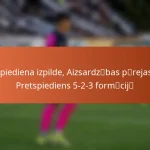 Spiediena izpilde, Aizsardzības pārejas, Pretspiediens 5-2-3 formācijā