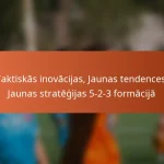 Taktiskās inovācijas, jaunas tendences, jaunattīstības stratēģijas 5-2-3 formācijā